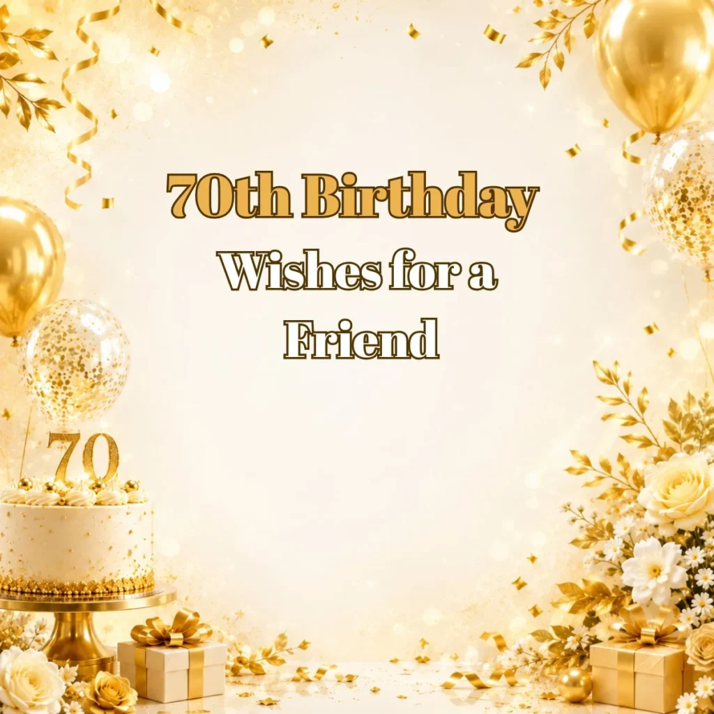 70th Birthday Wishes for a Friend