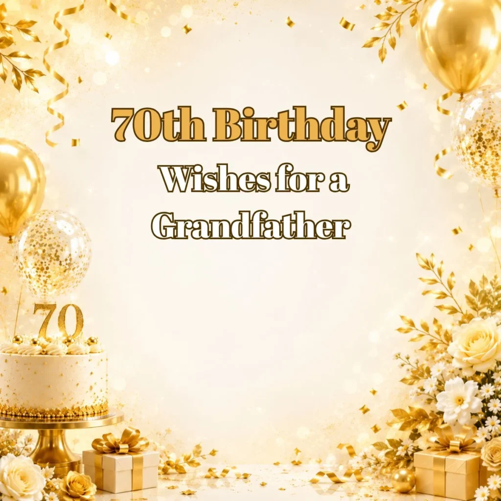 70th Birthday Wishes for a Grandfather
