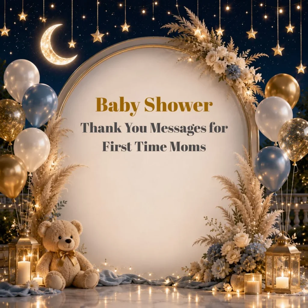 Baby Shower Thank You Messages for First Time Moms