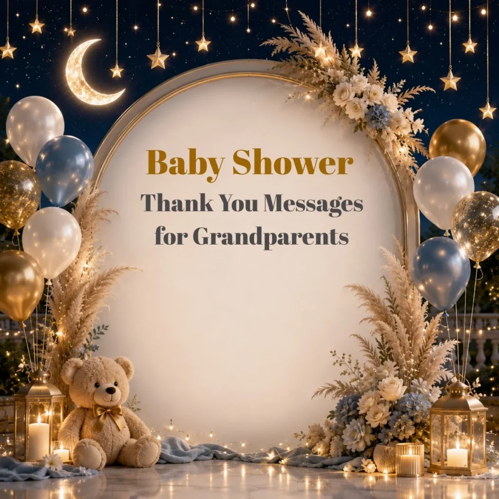 Baby Shower Thank You Messages for Grandparents