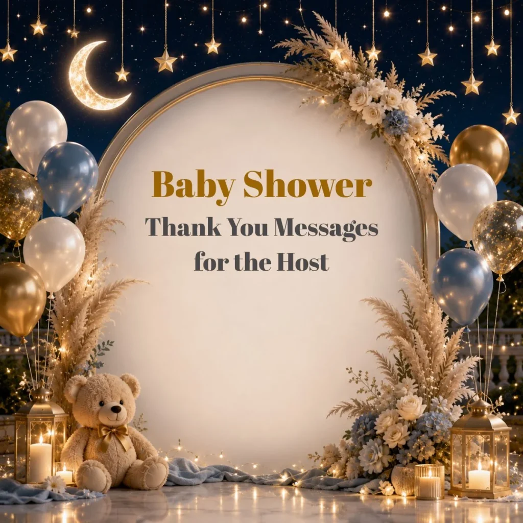 Baby Shower Thank You Messages for the Host 