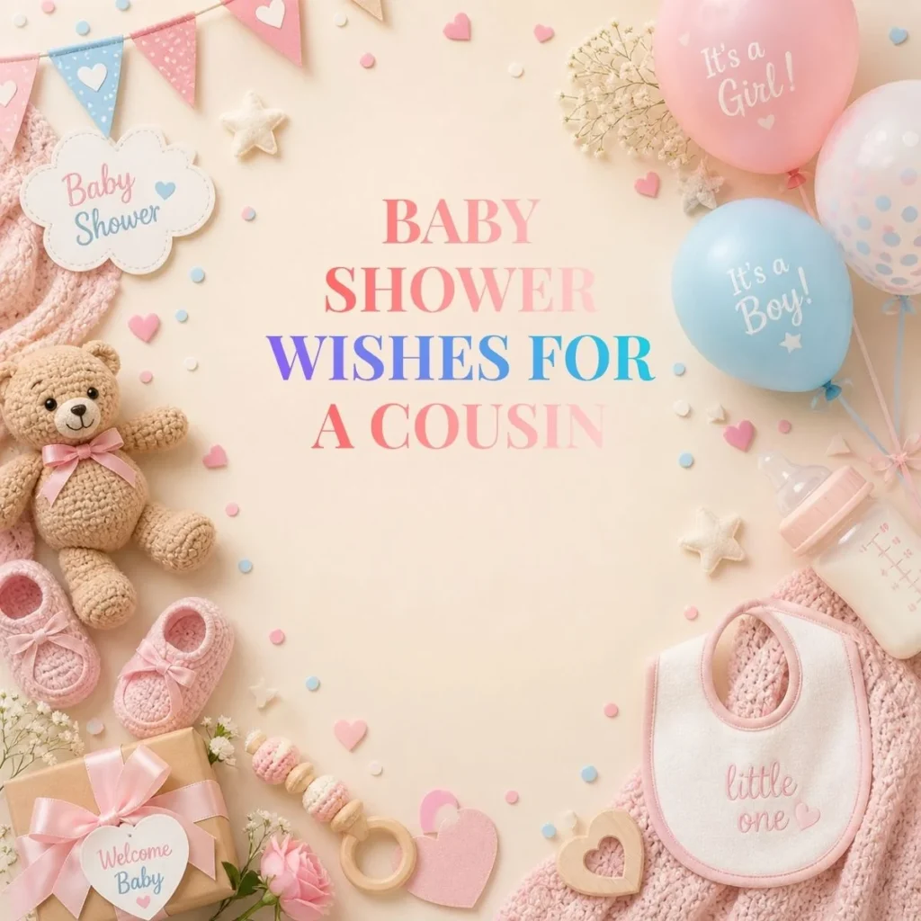 Baby Shower Wishes for a Cousin