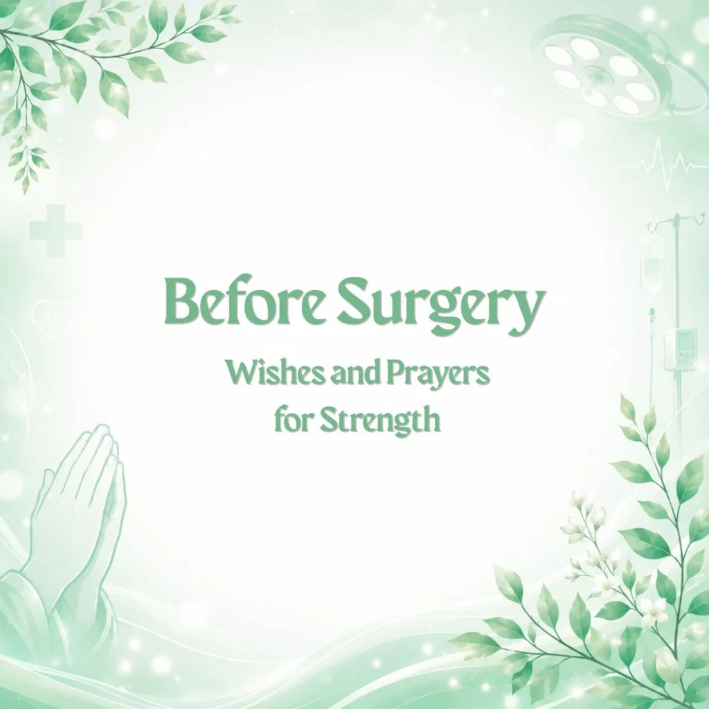 Before Surgery Wishes and Prayers for Strength