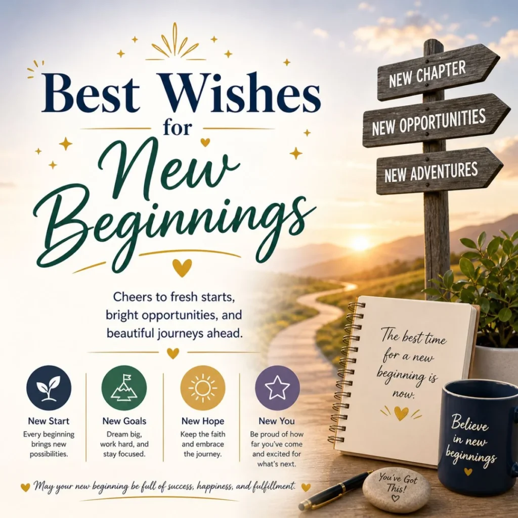 Best Wishes for New Beginnings