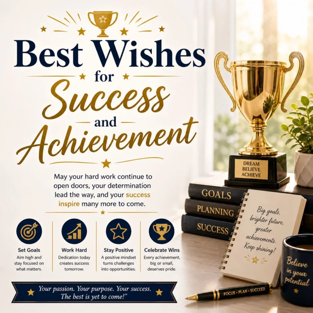 Best Wishes for Success and Achievement
