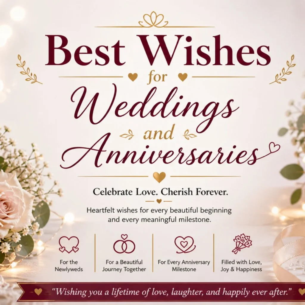 Best Wishes for Weddings and Anniversaries