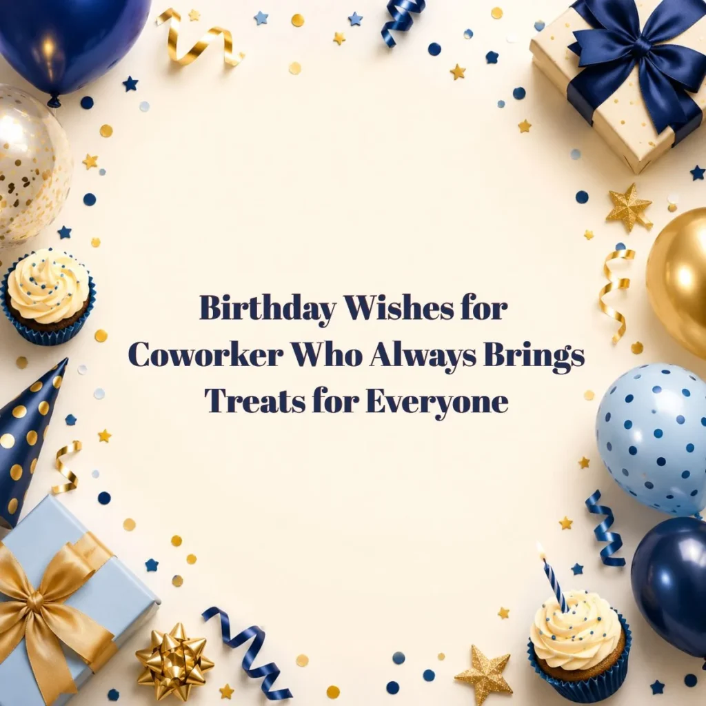 Birthday Wishes for Coworker Who Always Brings Treats for Everyone