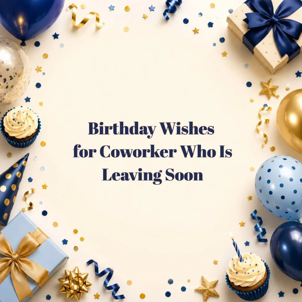 Birthday Wishes for Coworker Who Is Leaving Soon