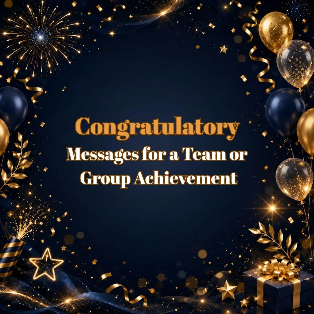 Congratulatory Messages for a Team or Group Achievement