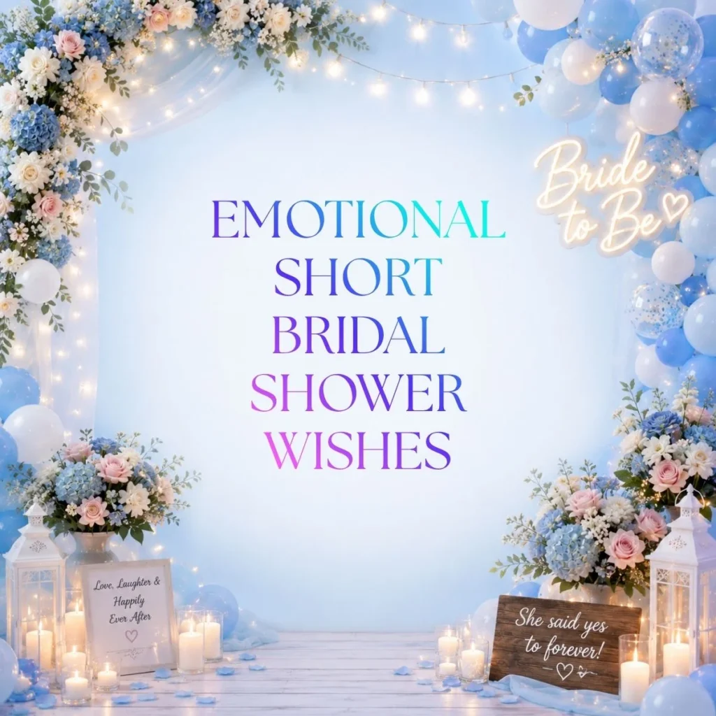 Emotional Short Bridal Shower Wishes