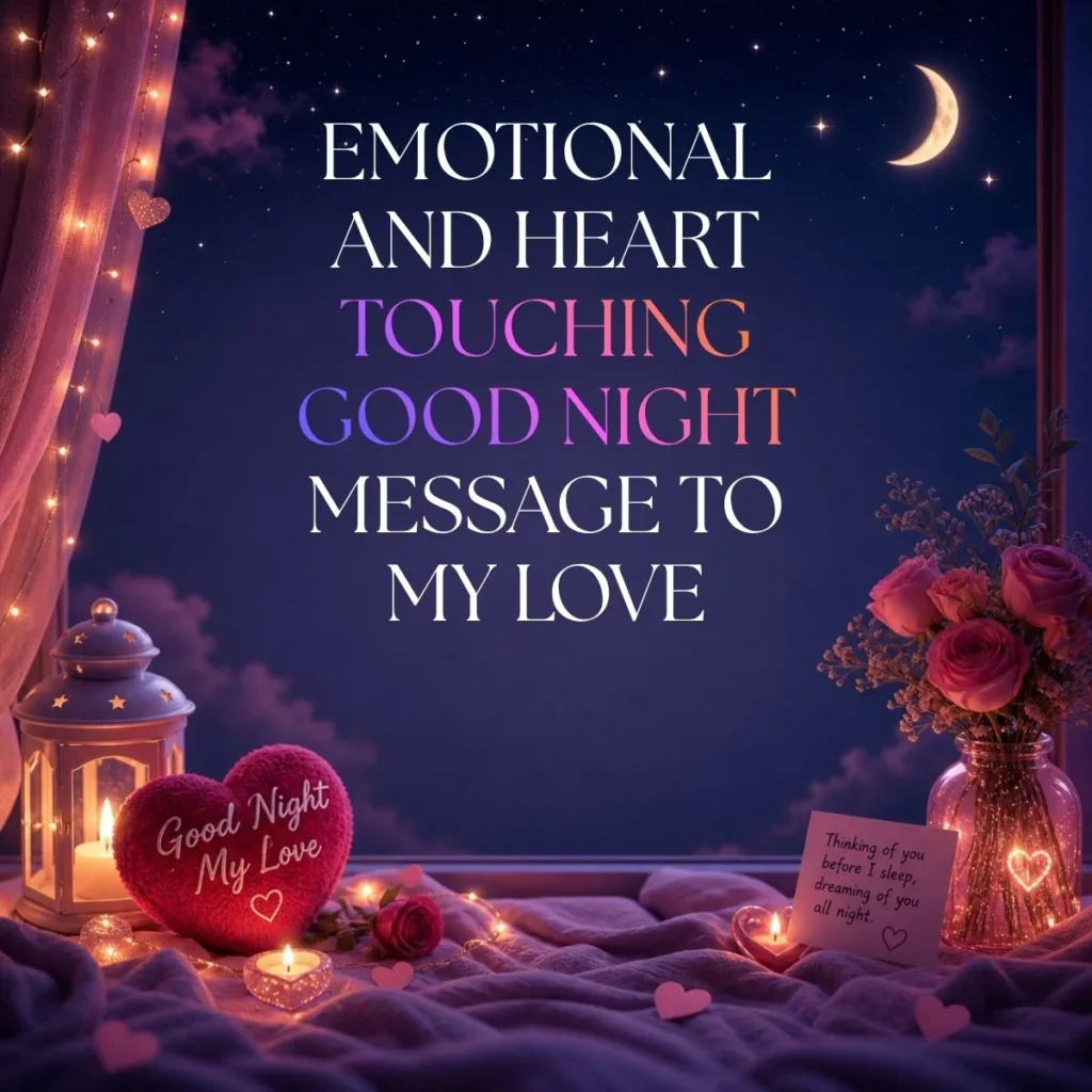 Emotional and Heart Touching Good Night Message to My Love
