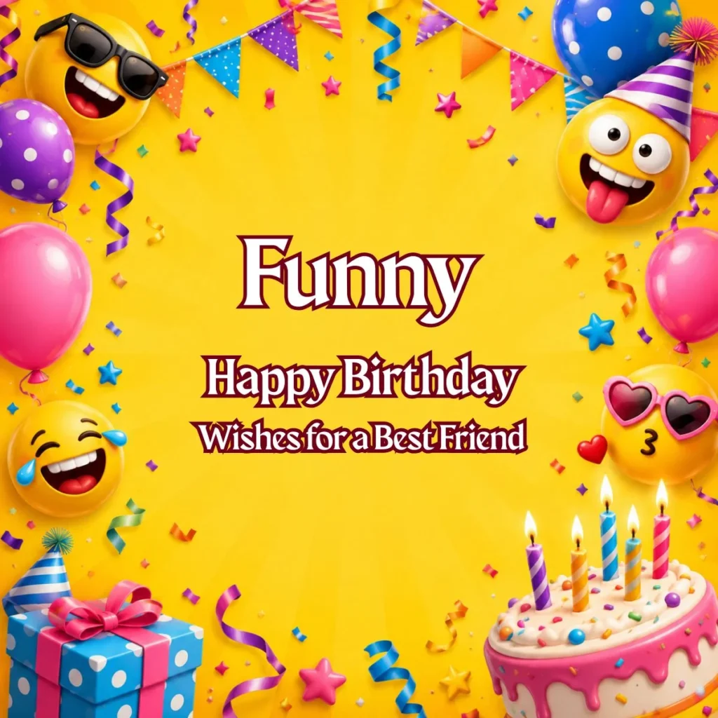 Funny Happy Birthday Wishes for a Best Friend