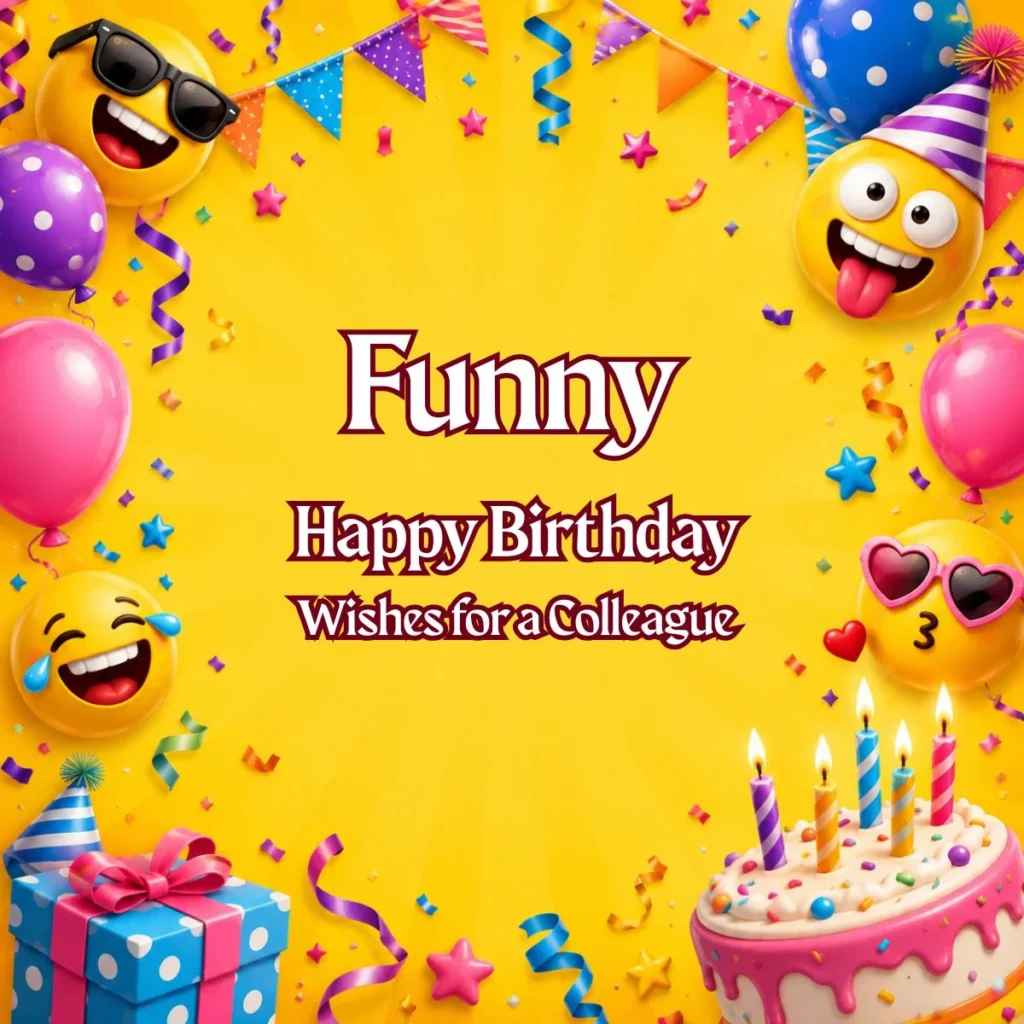 Funny Happy Birthday Wishes for a Colleague