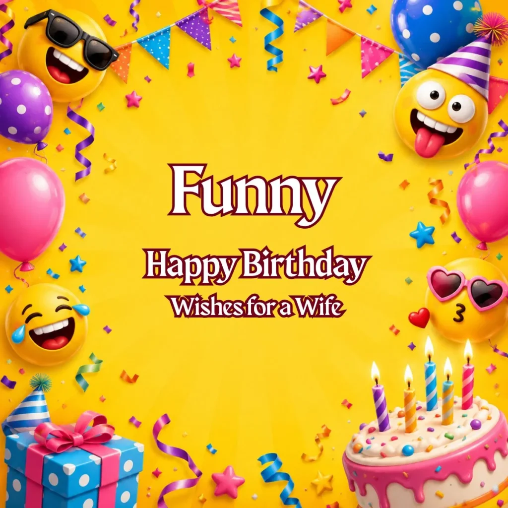 Funny Happy Birthday Wishes for a Wife