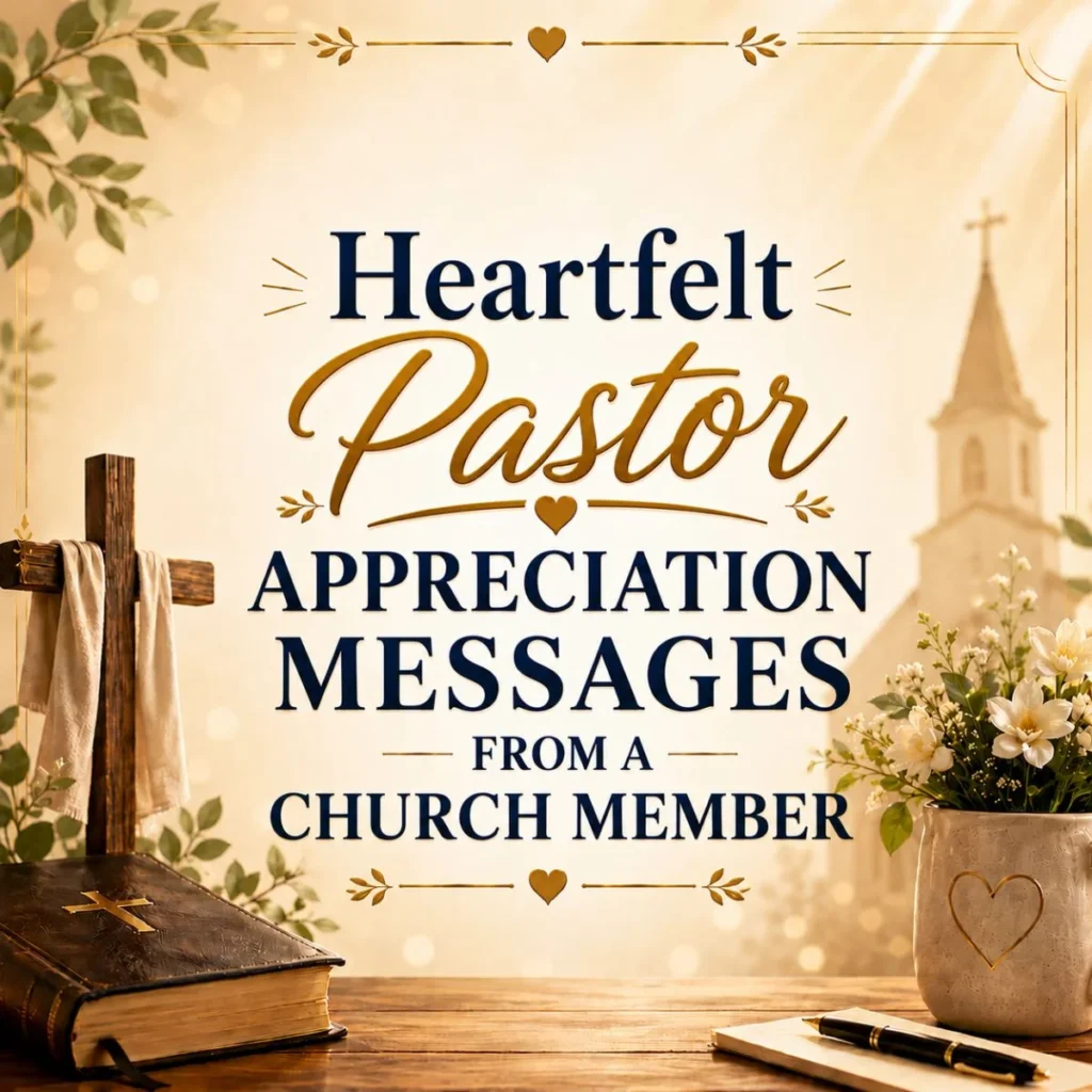 Heartfelt Pastor Appreciation Messages from a Church Member