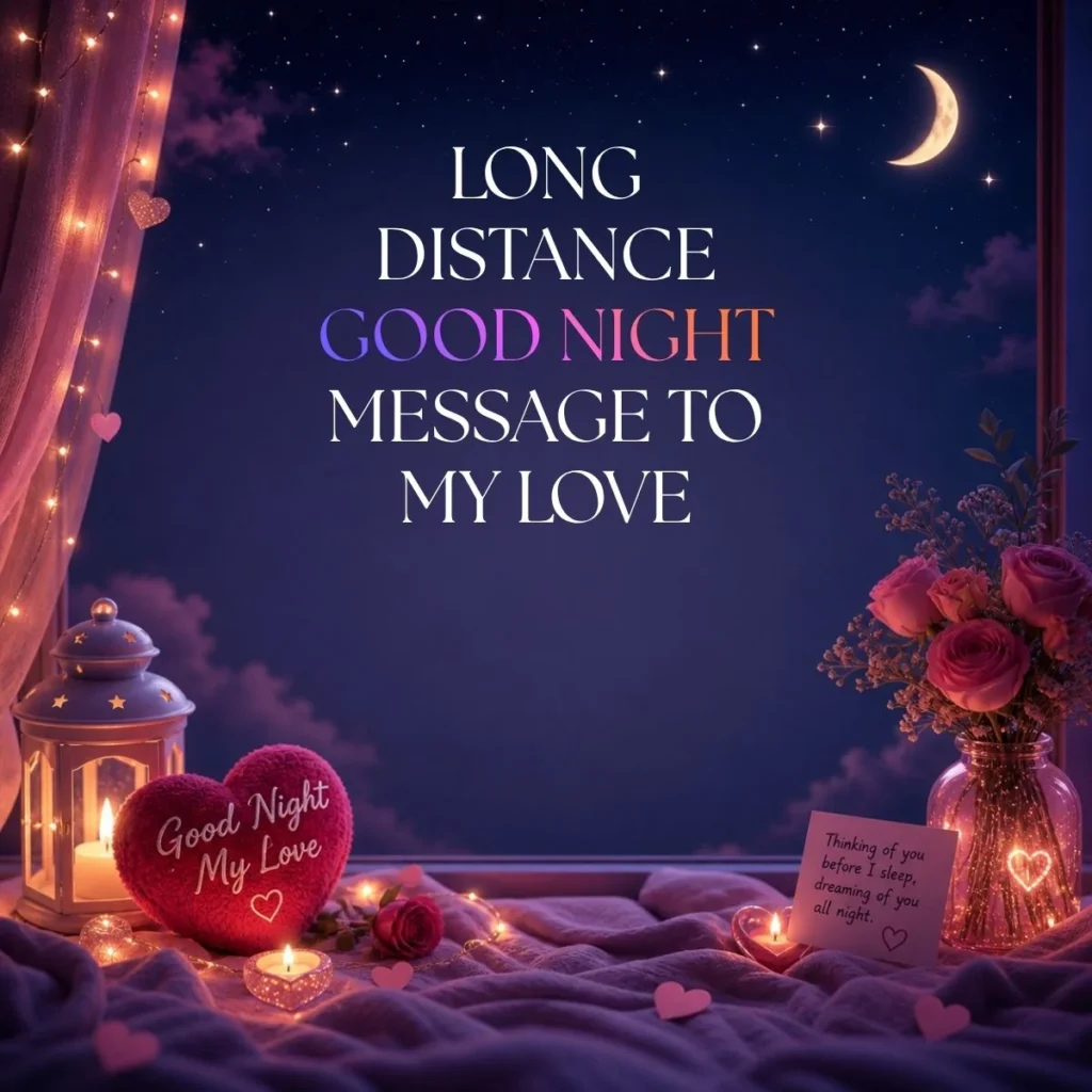 Long Distance Good Night Message to My Love