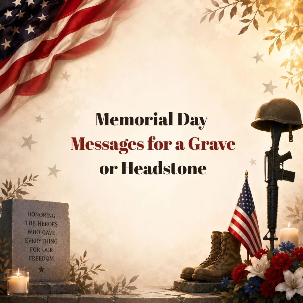Memorial Day Messages for a Grave or Headstone