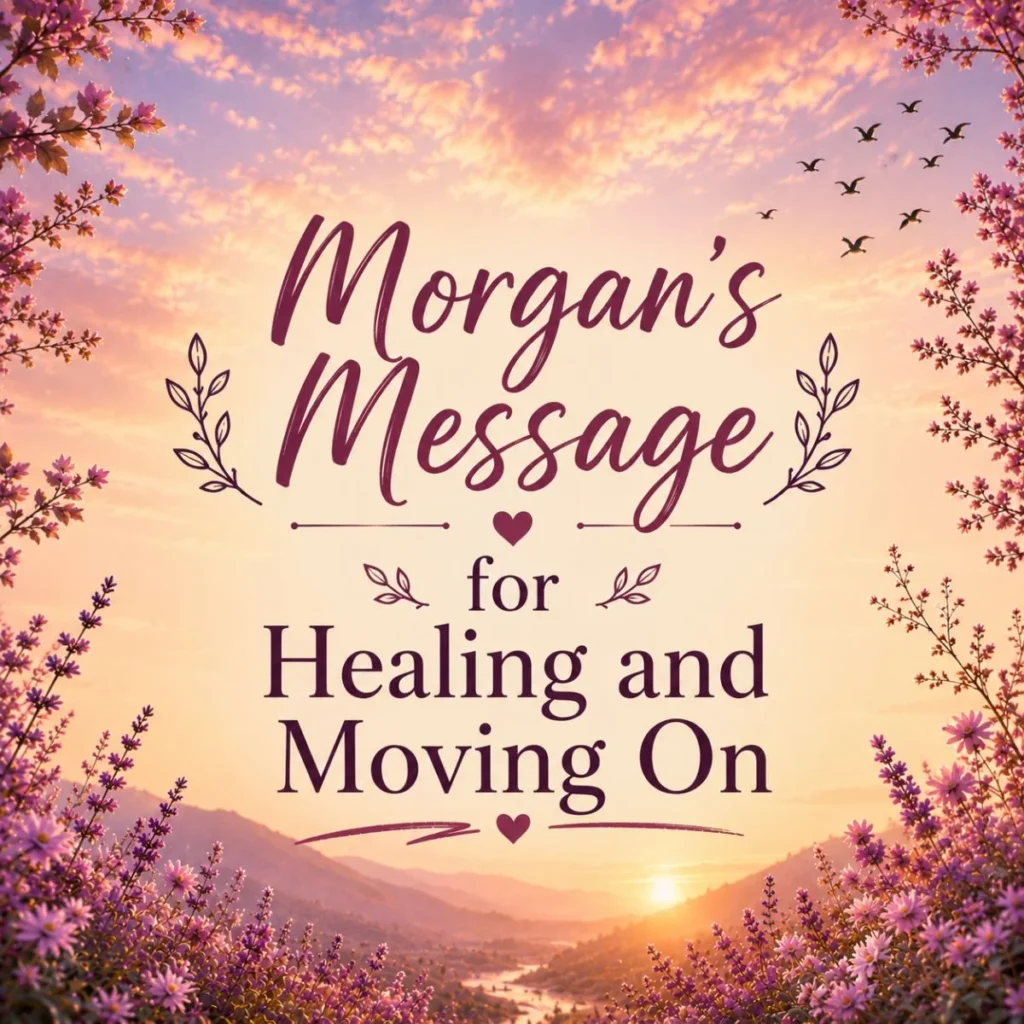 Morgan's Message for Healing and Moving On