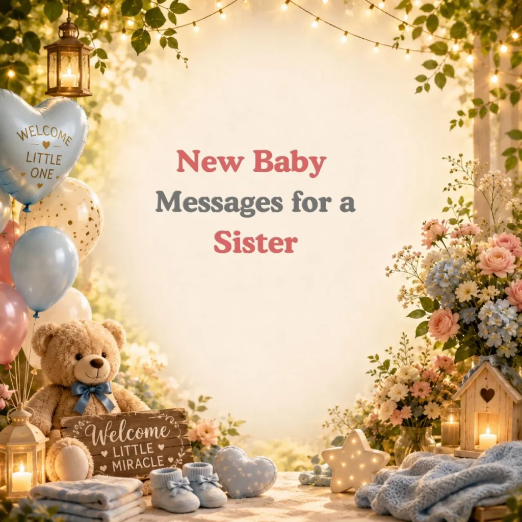 New Baby Messages for a Sister