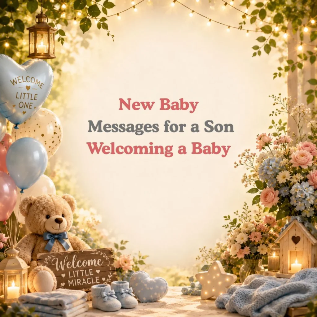 New Baby Messages for a Son Welcoming a Baby