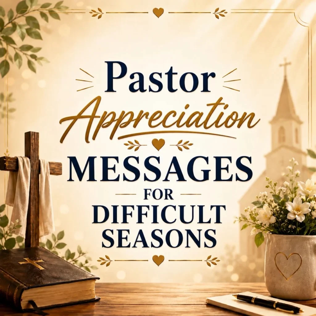 Pastor Appreciation Messages for Difficult Seasons