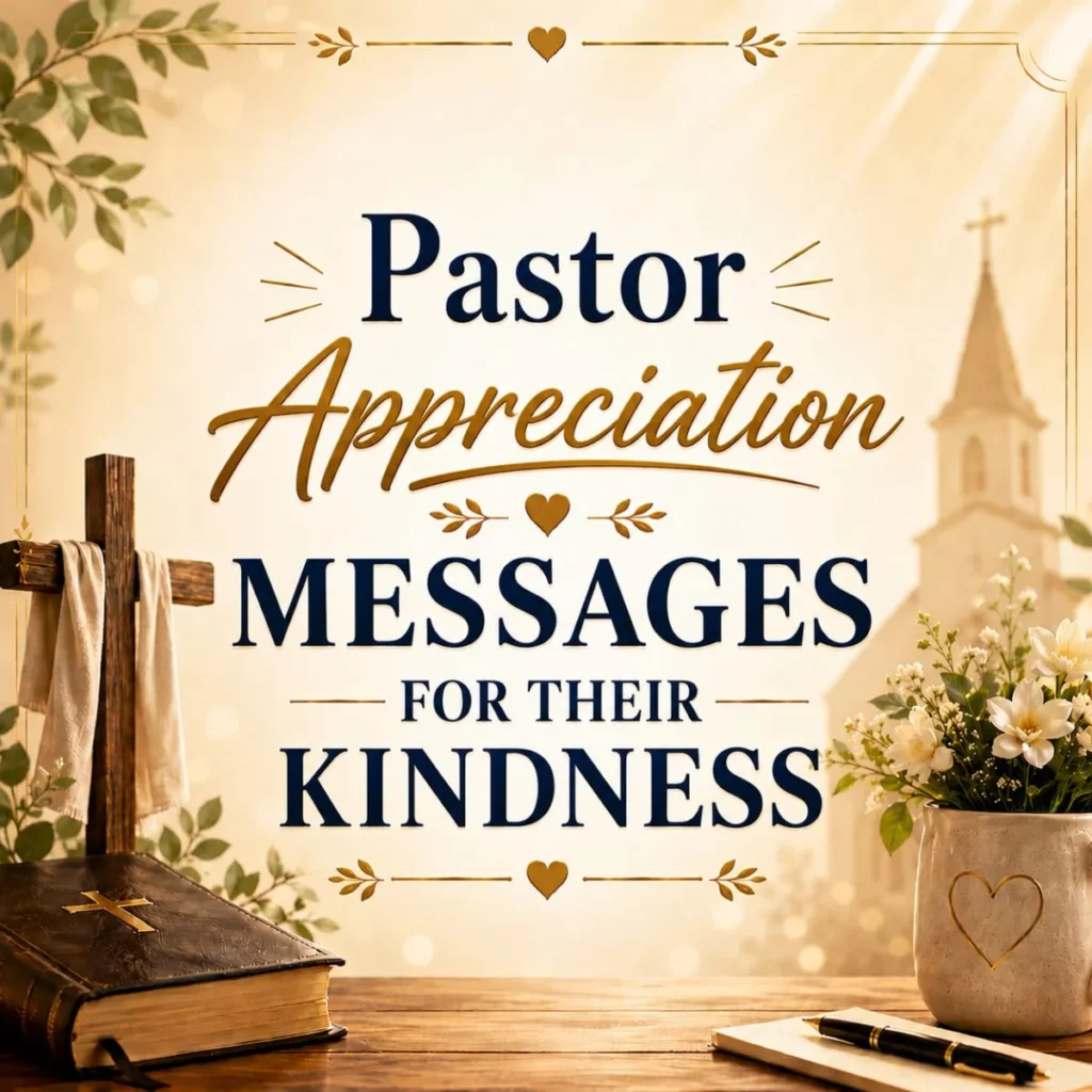 Pastor Appreciation Messages for Their Kindness