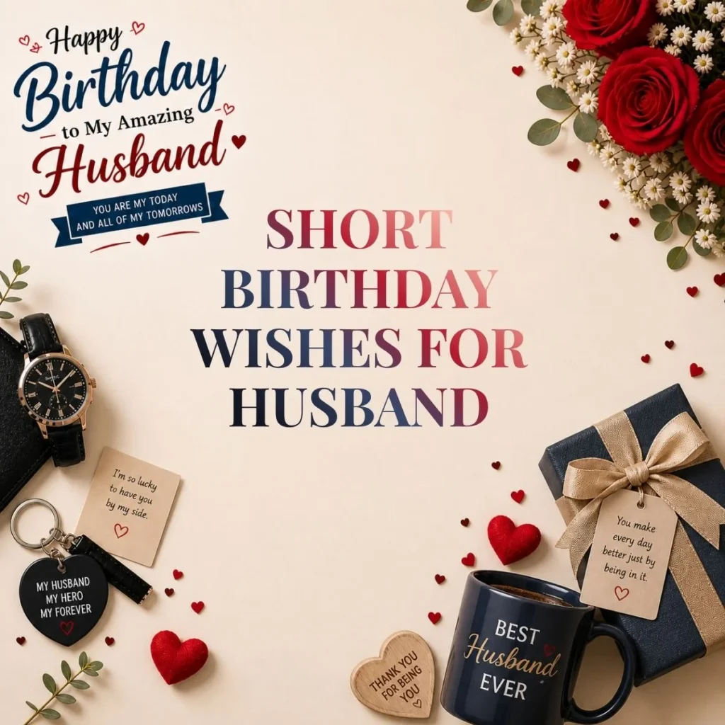 Short Birthday Wishes for Husband