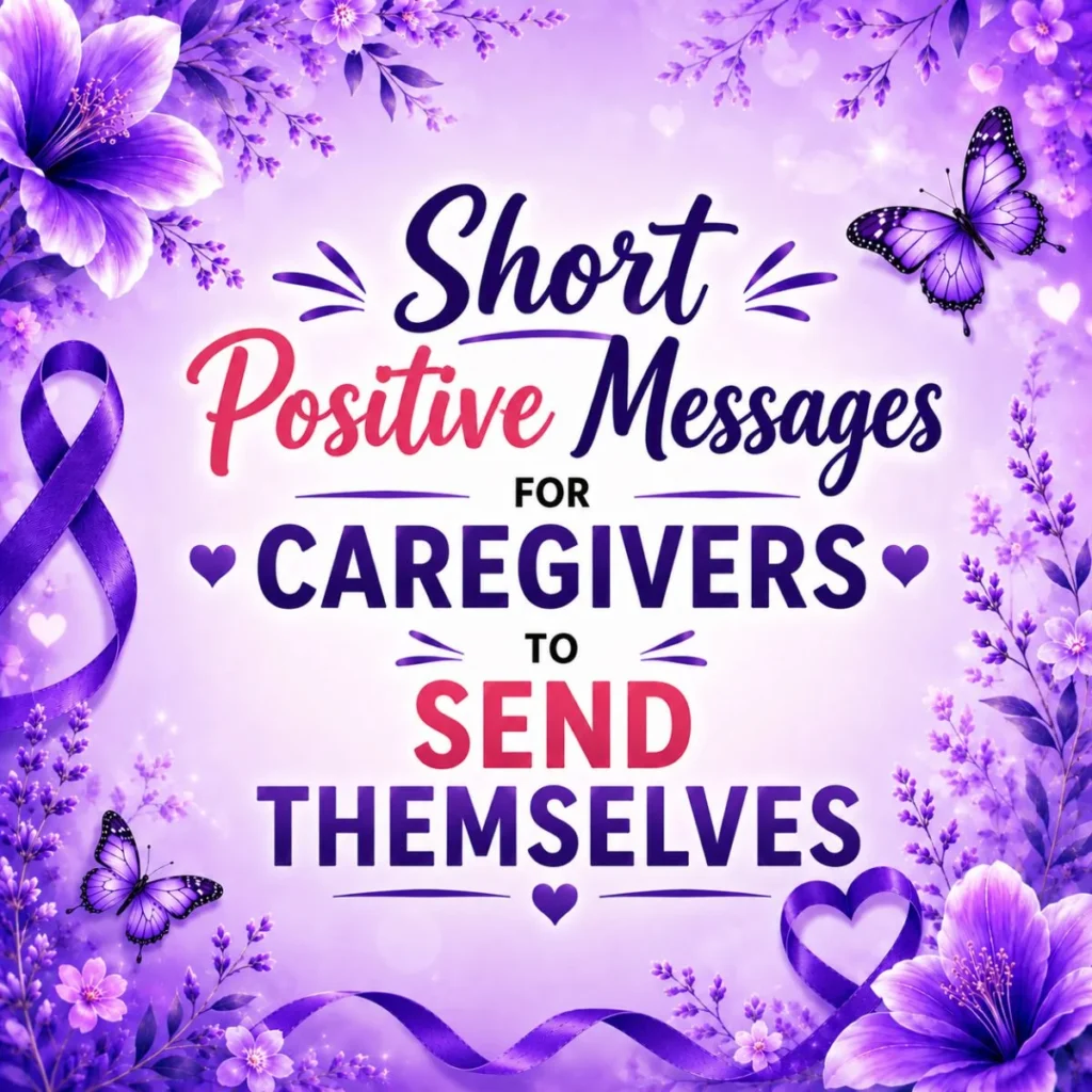Short Positive Messages for Caregivers to Send Themselves