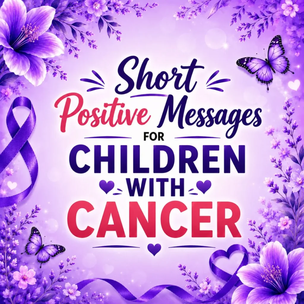 Short Positive Messages for Children with Cancer