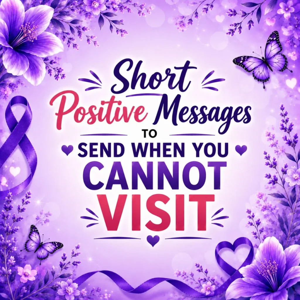Short Positive Messages to Send When You Cannot Visit