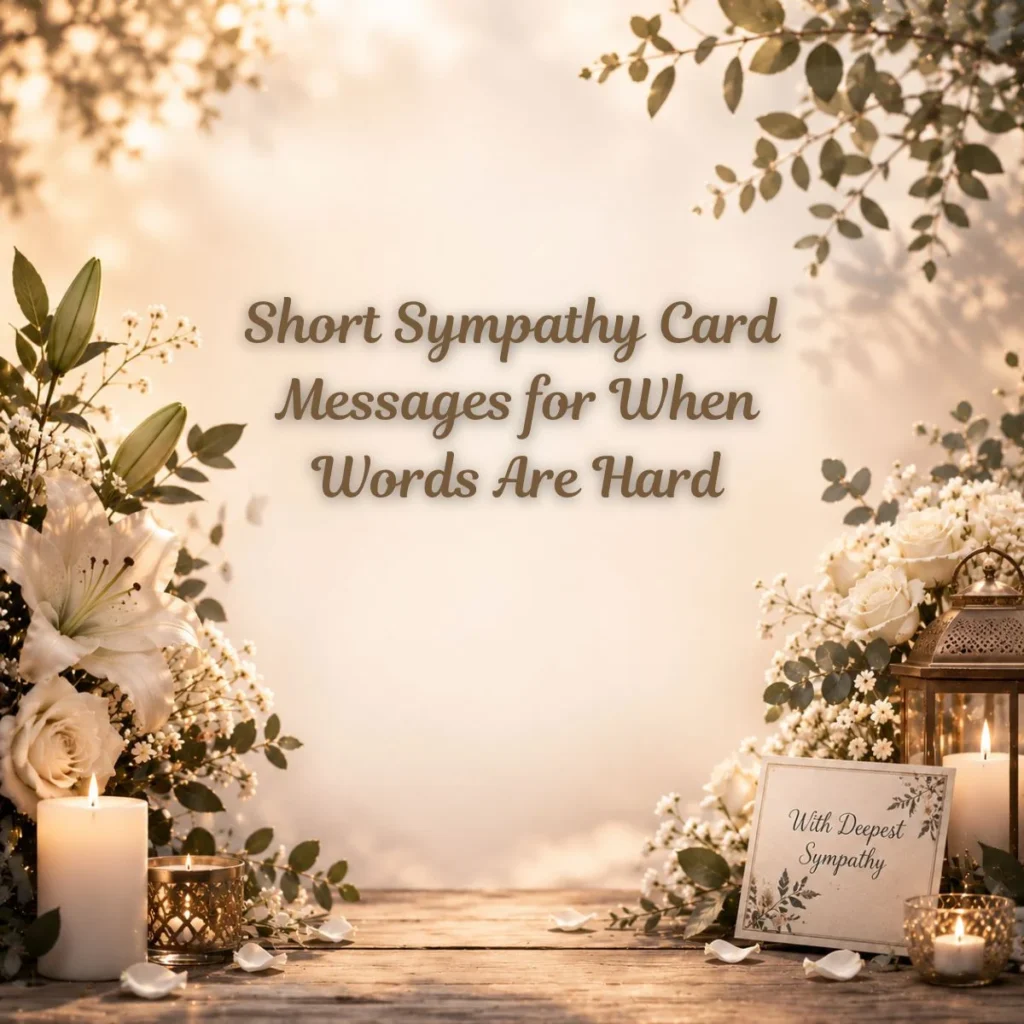 Short Sympathy Card Messages for When Words Are Hard