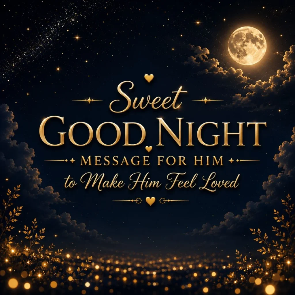 Sweet Good Night Message for Him to Make Him Feel Loved