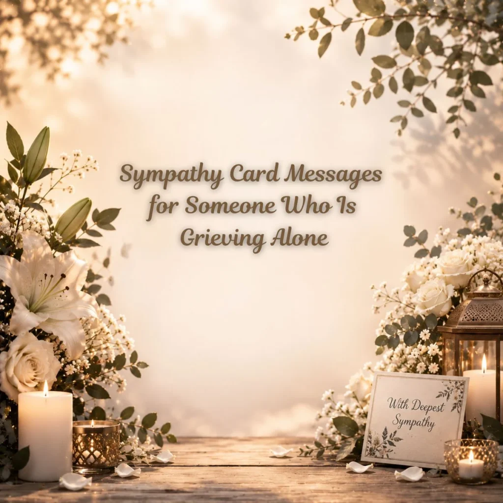 Sympathy Card Messages for Someone Who Is Grieving Alone