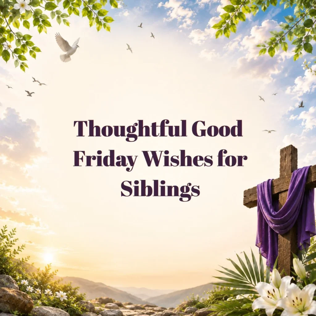 Thoughtful Good Friday Wishes for Siblings