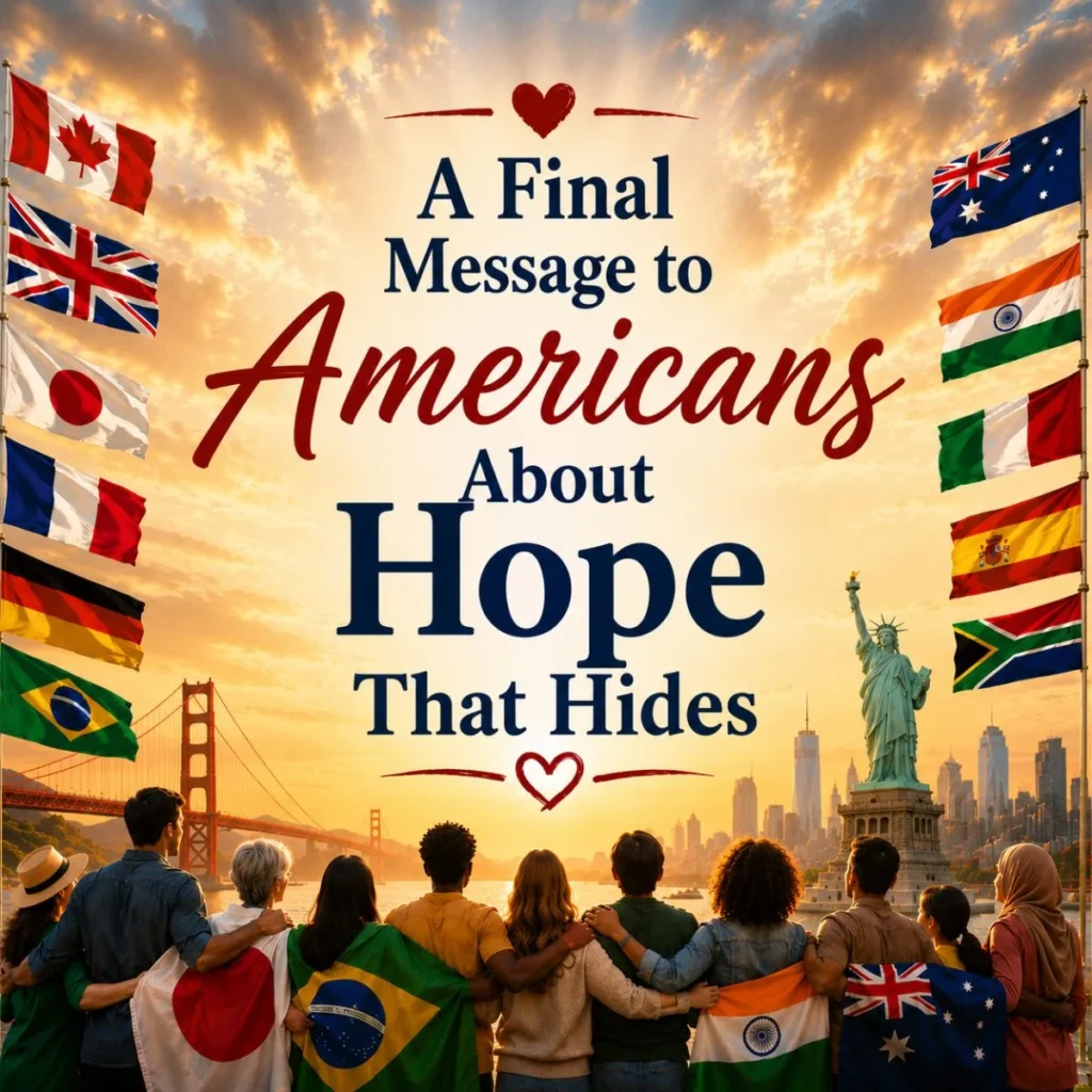 A Final Message to Americans About Hope That Hides