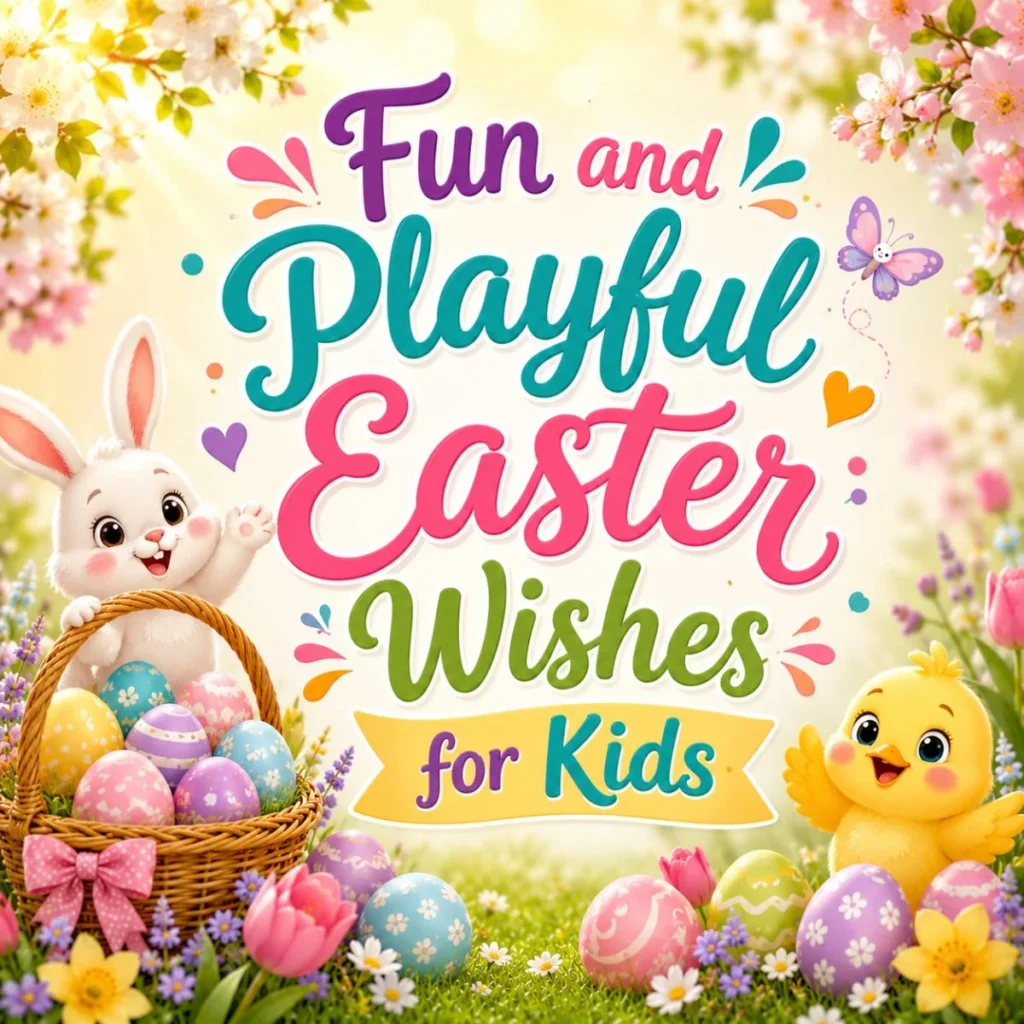 Fun and Playful Easter Wishes for Kids