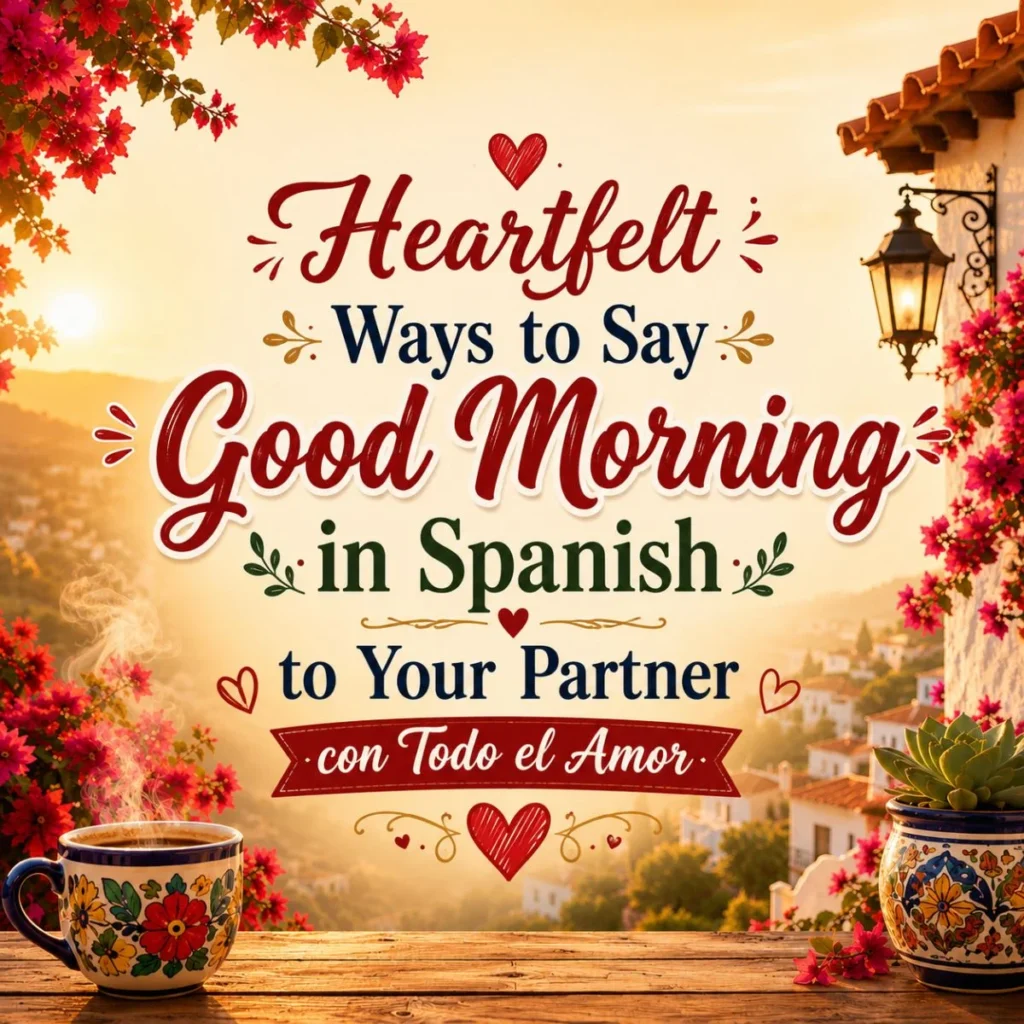 Heartfelt Ways to Say Good Morning in Spanish to Your Partner con Todo el Amor