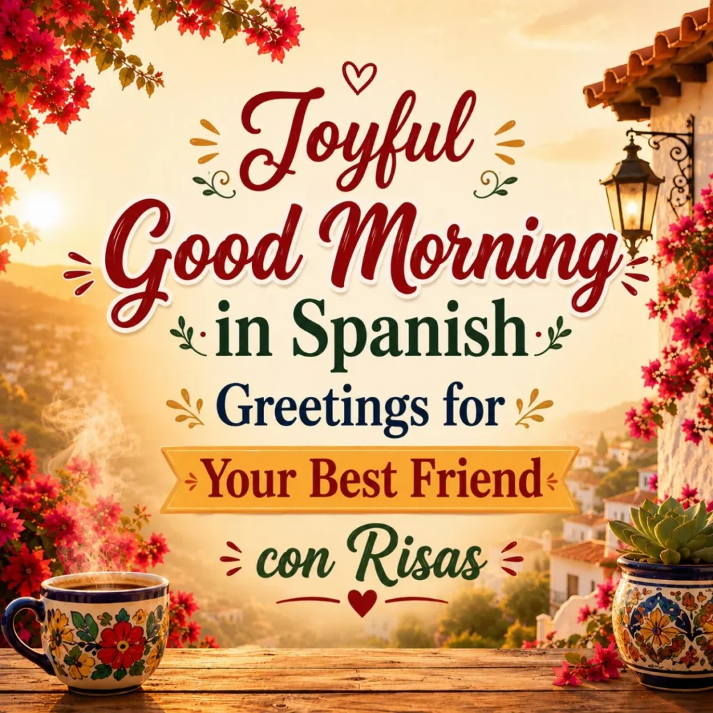 Joyful Good Morning in Spanish Greetings for Your Best Friend con Risas