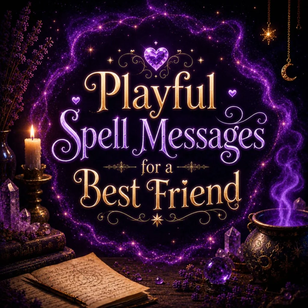 Playful Spell Messages for a Best Friend