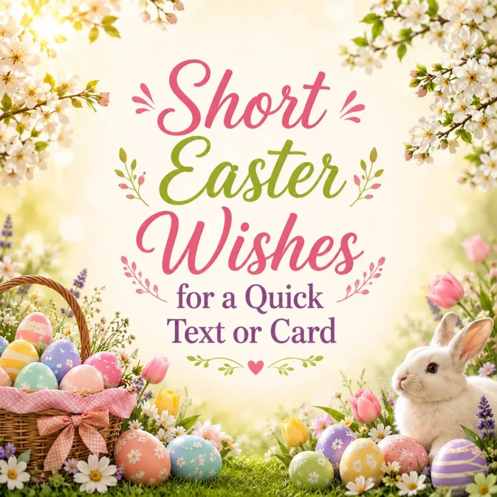 Short Easter Wishes for a Quick Text or Card