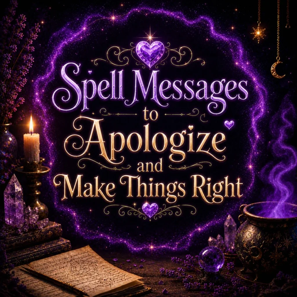 Spell Messages to Apologize and Make Things Right