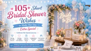 105+ Short Bridal Shower Wishes to Make Her Day Extra Special