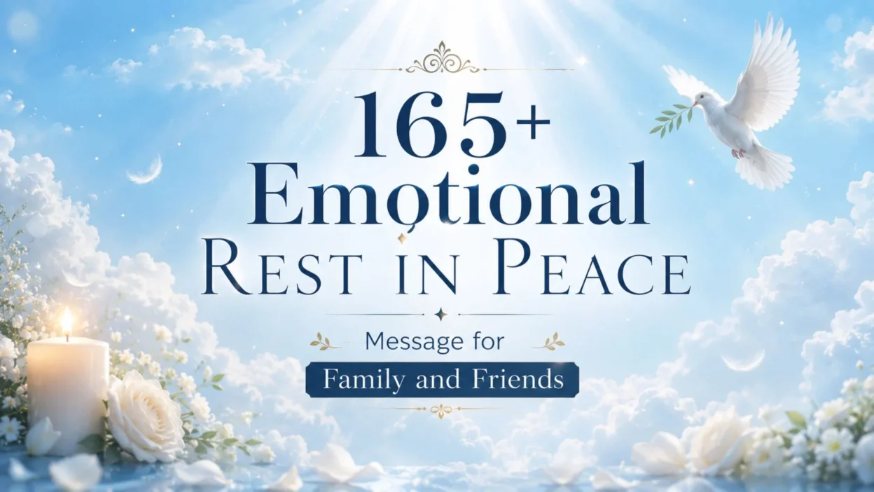 165+ Emotional Rest in Peace Message for Family and Friends