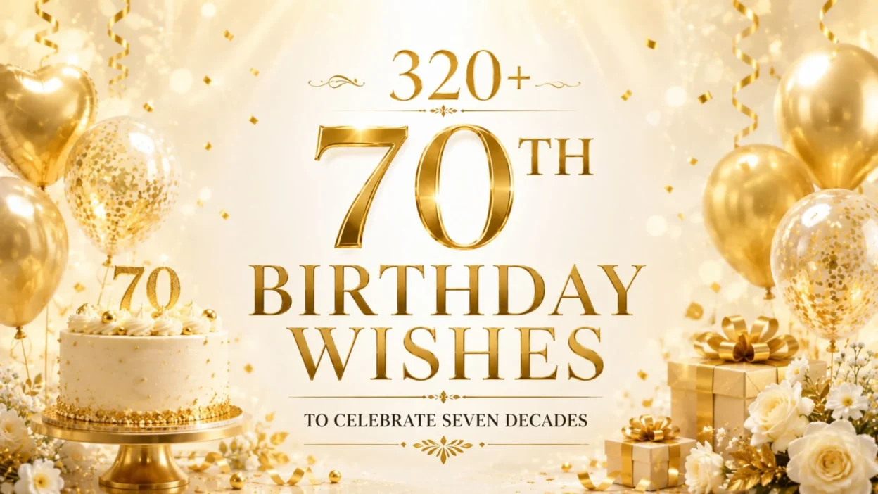 320+ 70th Birthday Wishes to Celebrate Seven Decades