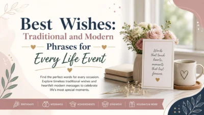Best Wishes Traditional and Modern Phrases for Every Life Event