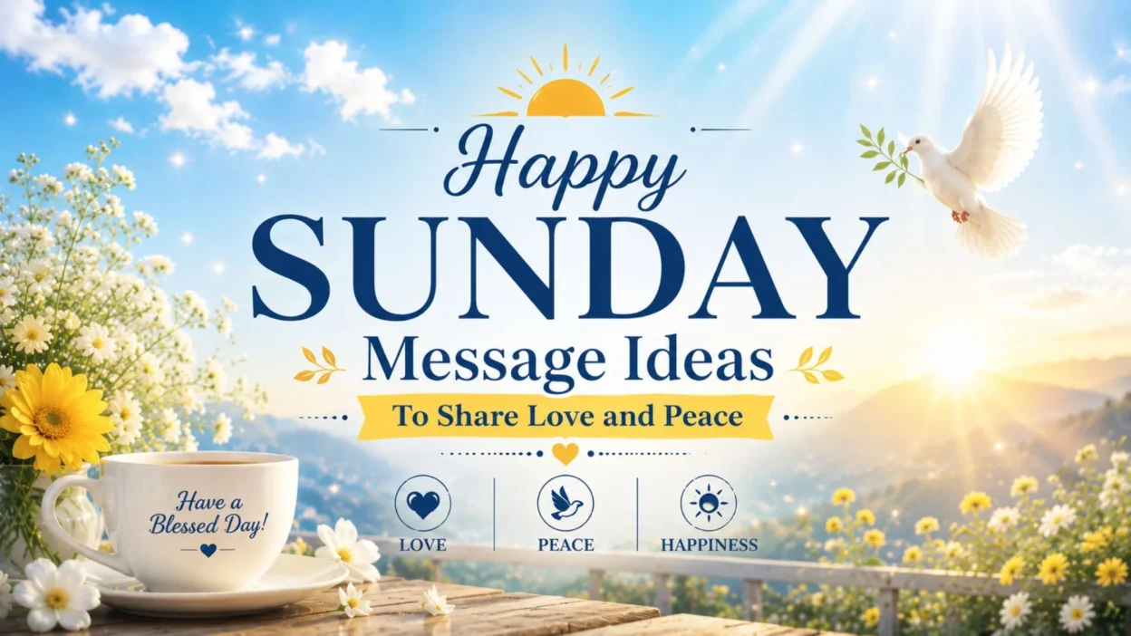 Happy Sunday Message Ideas to Share Love and Peace