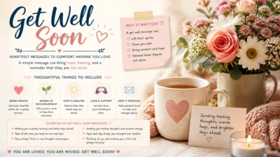 Heartfelt Get Well Soon Messages to Comfort Anyone You Love