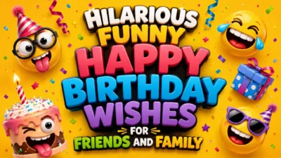 Hilarious Funny Happy Birthday Wishes for Friends and Family