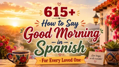 615+ How to Say Good Morning in Spanish For Every Loved One