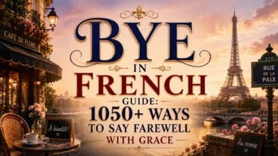 Bye In French Guide 1050+ Ways to Say Farewell with Grace